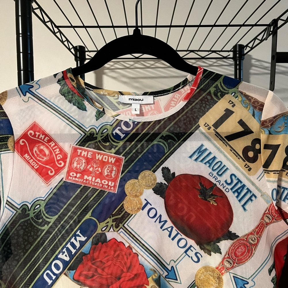 Miaou Mini Tee Size Large